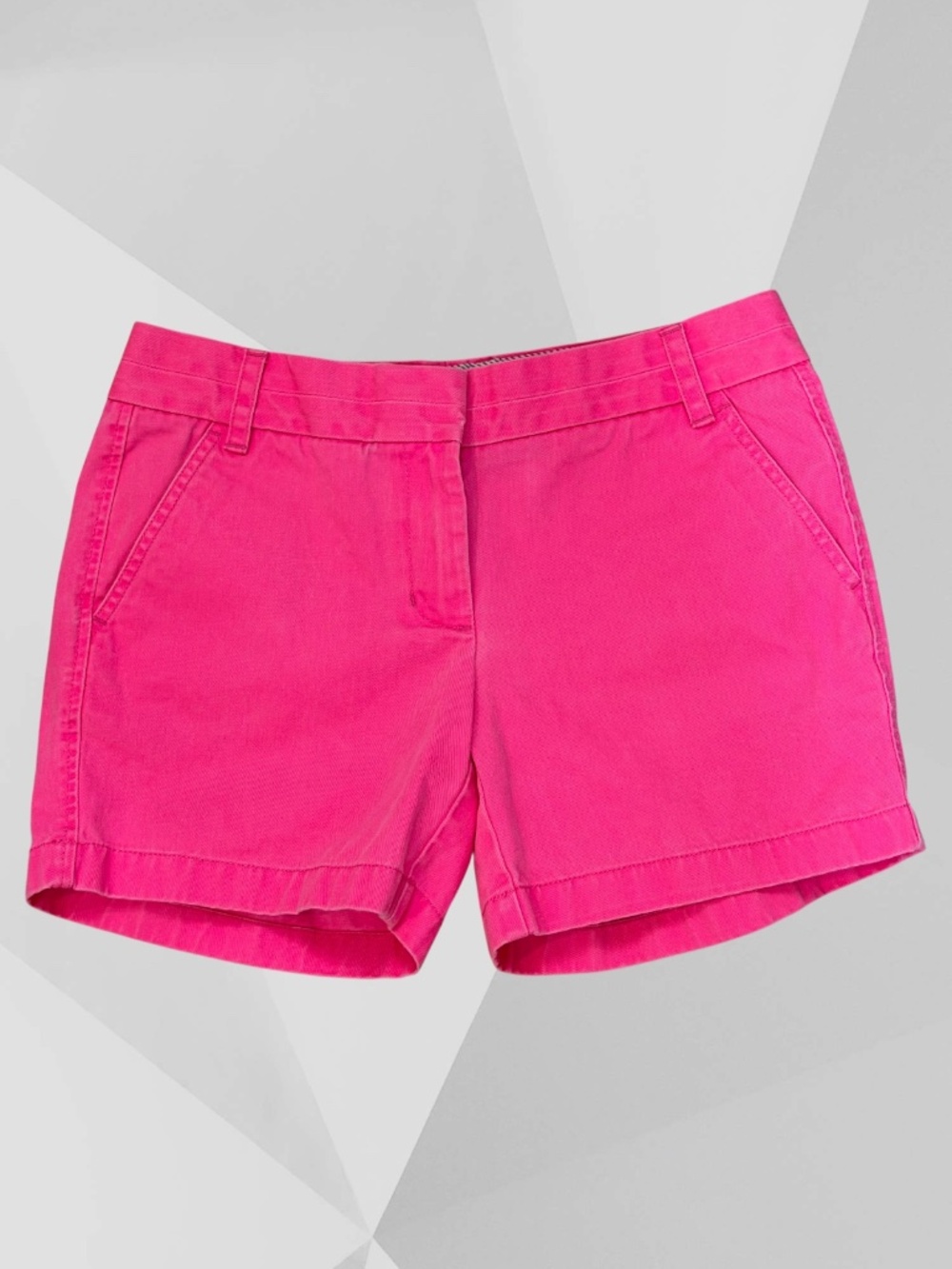 (2 PAIR) GAP Striped Linen Blend-COLOMBIA Rose Pink Pull-on Shorts (Both S) EUC